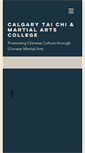 Mobile Screenshot of calgarytaichi.com