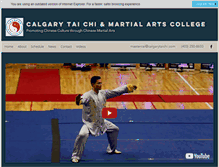 Tablet Screenshot of calgarytaichi.com